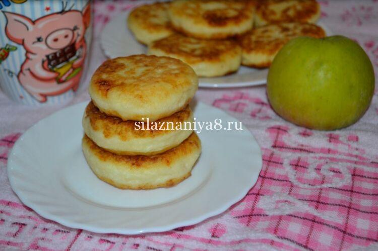 сырники с яблоками