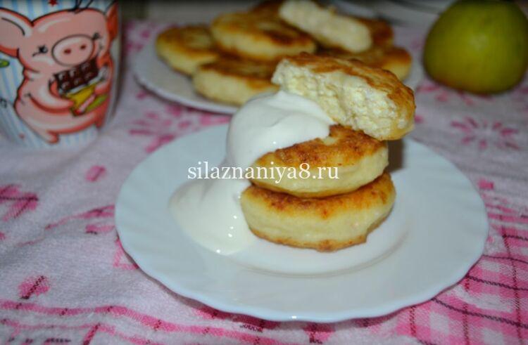 сырники с яблоком
