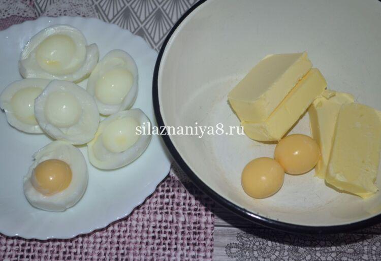 Печенье Каштаны из вареных желтков с вафлями