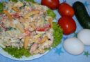 Салат с консервированным тунцом и свежим огурцом