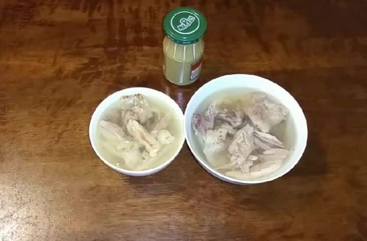 заливное из домашнего петуха с желатином