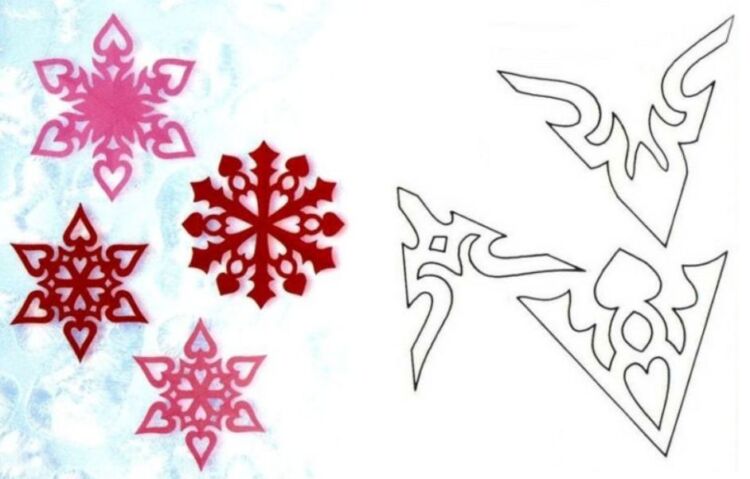 ажурные снежинки