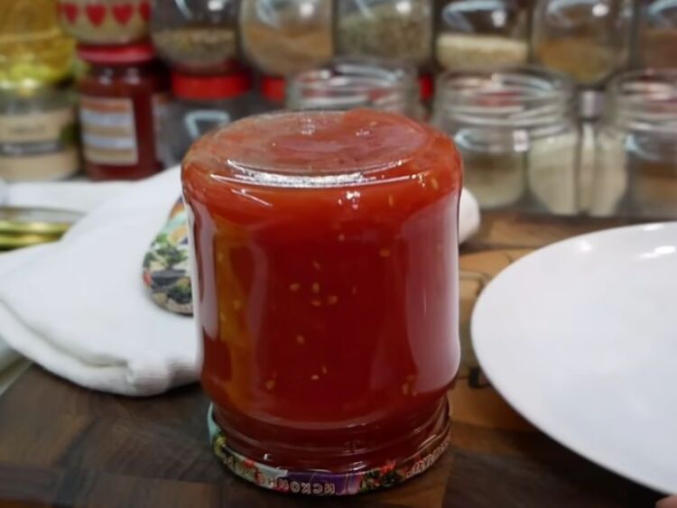 Томатный Морс на зиму через мясорубку
