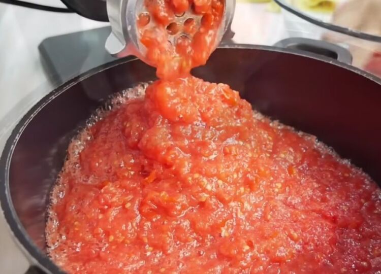Томатный Морс на зиму через мясорубку