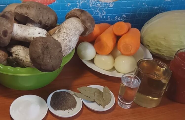 солянка с капустой и грибами на зиму в банках