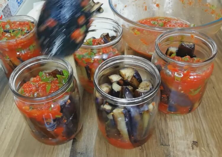 салат кобра из баклажанов на зиму